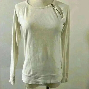 Ralph Lauren Size Zip Ling Sleeve Top Size S 100% cotton